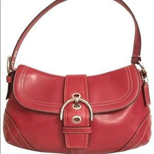 Red COACH shoulder bag